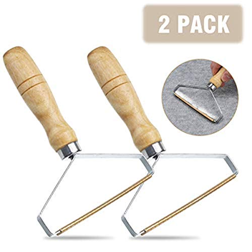 Charminer Brosse Manuel Anti Poil, Pull en Bois Vêtements 2 Pack, Anti-Peluches Fuzz, Rasoir Brosse Manuelle, Brosse Anti-Peluches Manuelle, Rasoir Anti Bouloche pour des Vetements (Jaune)