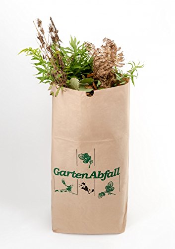 Preisvergleich Produktbild 120 Lt. BIOMAT® Abfallsack aus Kraftpapier (1 x 25 Stk. Papiertüten)