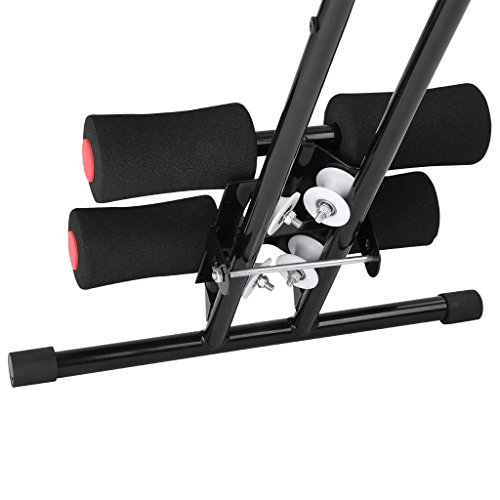 Finether Bauchtrainer Bauchmuskeltrainer Bauchwegtrainer AB Trainer 5-Minutes-Shaper 6 Intensitätsstufen Bauchtraining-Gerät Heimtrainer Fitnessgerät für Bauchmuskeltraining faltbar - 8