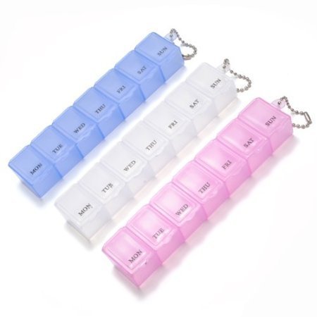 TOOGOO(R) 1 Stueck 7 Tage Woechentlich Box Organizer Case Faecher Medizin Vitamin Lagerung Reisen
