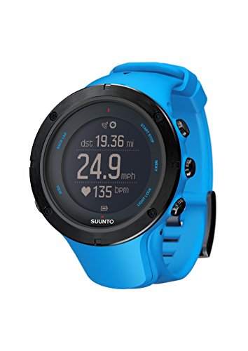 Suunto - Ambit3 Peak Blue Sapphire HR - SS022305000 - Reloj GPS Multideporte + Cinturón de frecuencia cardiaca (Talla M) - Sumergible 50 m - Azul - Cristal Zafiro