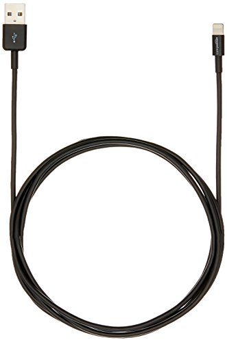 AmazonBasics Ladekabel Lightning auf USB, 1,8m, zertifiziert von Apple, Schwarz - 6