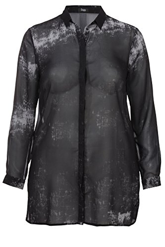 Preisvergleich Produktbild Bluse Hemdkragen 1 / 1 Arm Druck