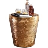 LIEFERUMFANG ✔ Ein runder Alu-Wohnzimmertisch ohne Dekoration // Lieferung erfolgt bereits montiert.