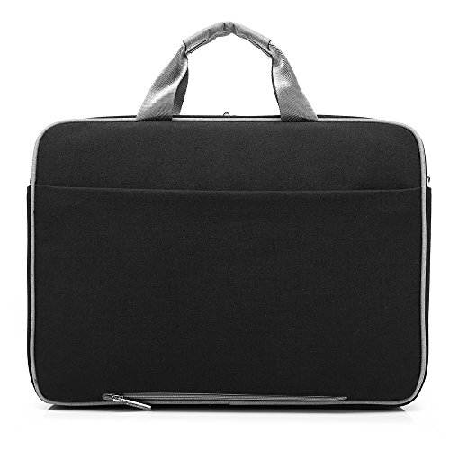 CoolBELL 15 6 Zoll Laptop Tasche Nylon Schultertasche mehrfach Abteil Messenger Bag Handtasche Tablet Aktentasche f  r Laptop   Tablet   Macbook Schwa