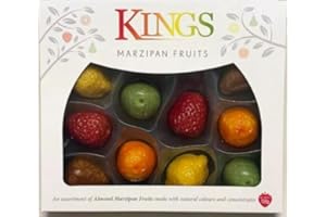 SOOLAR Marzipan Fruit Gift Box - Marzipan Fruit Sweets 150g with a Thank You Sticker- Christmas Stocking Gift for Kids and Adults