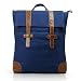 Produktbild Lavievert Casual Leinwand und crazy-horse PU Leder Rucksack/Gepolstertes Laptop Rucksack/Unisex Computer Tasche für Schule, Reisen, Wandern, Camping