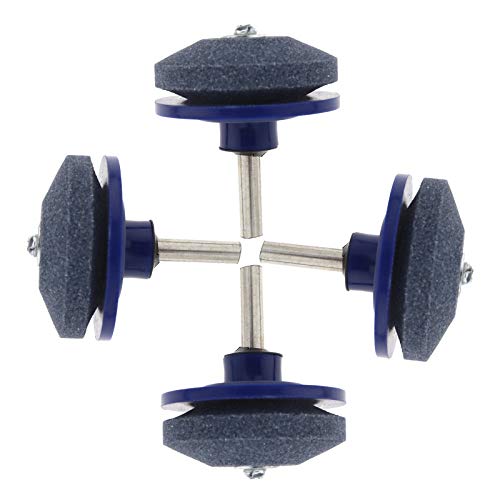 BIYM 4X Universel Tondeuse À Lame Aiguiseur Tondeuse À Gazon Cuts Sharpener Rectifieuse Perceuse Rotative Universel Outils De Jardin Corindon pour Perceuse Rotative