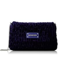 Love Moschino - Borsa Fabric Viola, Bolsos bandolera Mujer, Violett (Violet), 17x28x5 cm (B x H T)