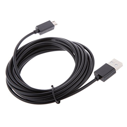 Micro USB Cable de Carga de Energ  a 3 Metros Largo para PS4 Controlador Inal  mbrico
