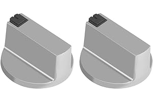 EBTOOLS 2 sztuki pokręteł regulacyjnych do kuchenek gazowych, płyt grzewczych, średnica otworu mocującego 6 mm, uchwyt do kuchenki gazowej, piekarnika, akcesoria, zamiennik, przełącznik obrotowy