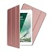 Produktbild NALIA Smart-Case für Apple iPad 9,7' 2017/2018, Ultra-Slim Dünne Tablet Schutzhülle, Kunst-Leder Hardcase Multi-Ständer Tasche, Display-Schutz Back-Cover Flip-Case Klapphülle, Farbe:Rose Gold