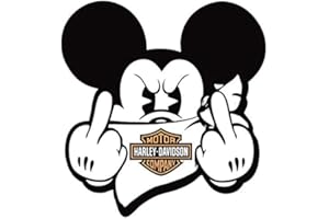 SUPER FABRIQUE Reflektierende Aufkleber für Helm Harley Davidson M F*CK