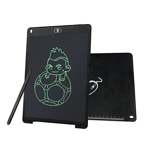 LCD Schreibplatte 12 Zoll Digital Schreibtafel Writting Tablet Grafiktablette mit Bildschirm sperren Handschrift Pad mit Stift für Kinder Studenten Erwachsene Kritzeln Schreiben Malen Zeichnung