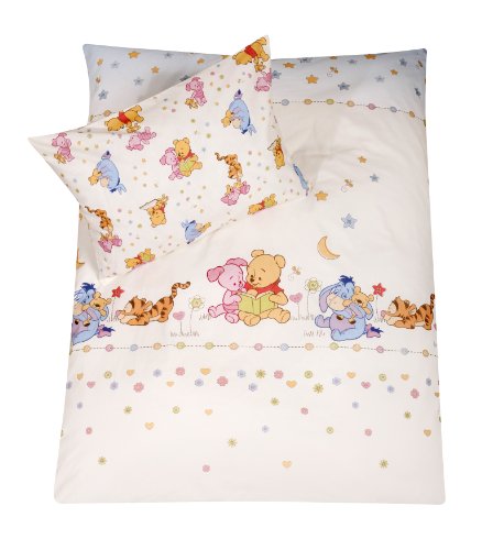 Preisvergleich Produktbild Julius Zöllner 8510011030 - Bettwäsche Stylished Pooh 80 / 80