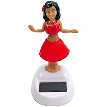Figurine Solaire Dansante Hawaienne – Décoration Mignonne Pour Tableau De Bord De Voiture Ou Bureau