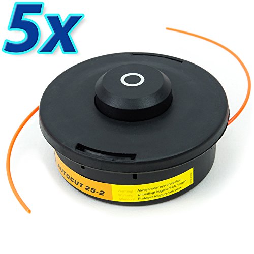 5x Fadenspule Doppelfadenkopf für Motorsense Tippautomatik Fadenkopf CG01-5