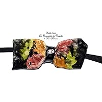 Nœud papillon en Ceramique Ligne Moderne Fabriqué et Peint à la main par "Le Ceramiche del Castello di Nina Palomba" Pièce Unique Made in Italy Dimensions L 10 x H 5 cm