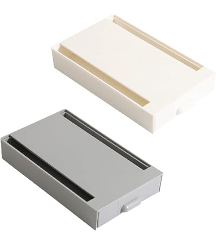 Cassetto Sottoscrivania Adesivo PATIKIL, 24x20x15,2 Cm, Bianco Trasparente, Con Guide, Per Ufficio E Casa