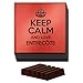 Produktbild Duke Gifts Rot Set von 4 Keep Calm und Love entrecôte Glas Untersetzer Farbe 2444