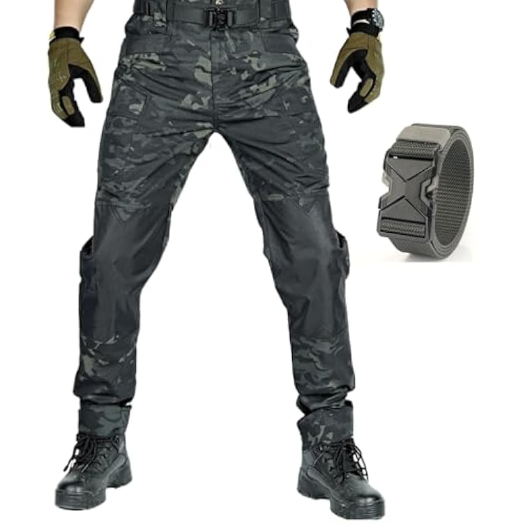 Pantalon Cargo Moto Tactique Snrtevu - Imperméable, Multiples Poches, Confortable Et Respirant - 5
