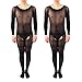 Produktbild ElsaYX Herren Damen Unisex Transparente Bodystockings mit offenem Schritt