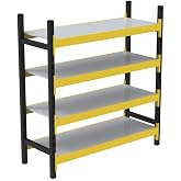 4 Katlı Tekli Midi Rack - Ekonomik Depo,Arşiv, Kiler Rafı
