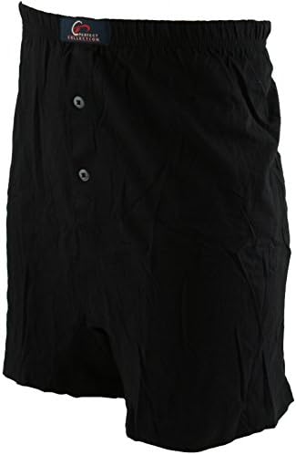 Perfect Collection 2 Pack Jersey Boxer Shorts Black