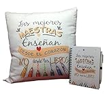 Pack: cojín+relleno y libreta+bolígrafo