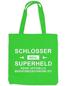 Jutebeutel - Schlosser Superheld - Hero Beruf