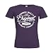 Produktbild dress-puntos Woman T-Shirt Original Since 2002 Handwriting Premium Quality Textil purple / Motiv weiss / Gr. M