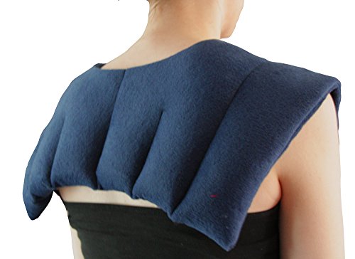 Almohadilla térmica para aliviar doloresEl calor calmante profundo trata los hombros del cuello y la parte superior de la espalda, fabricado con trigo 100% natural.