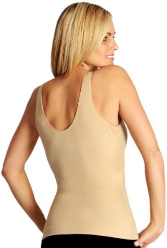 InstantFigure Women's Shapewear Scoop Tank Top (Nude, XX-Large)