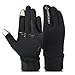 Produktbild Vbiger Herren Touchscreen Handschuhe Winterhandschuhe Anti-Rutsch Outdoor Sport Handschuhe Fahren Radfahren Handschuhe mit Fleece Liner, L,  Schwarz-2