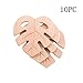 Produktbild Promise Babe 10 STÜCK Holz Beißring Anhänger Greiflinge Armband Zubehör Blattform Silikon Baby Beißring Massager Montessori Spielzeug Badegeschenk
