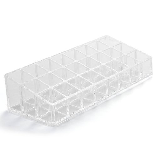 Cosmetic Make Up Clear Acrylic Lipstick Organiser with 24 Sections #105