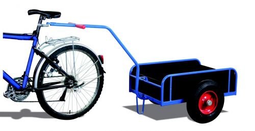 Fahrradanhänger mit Bordwand Traglast (kg): 400 Ladefläche: 805 x 535 mm RAL 5010 Enzianblau
