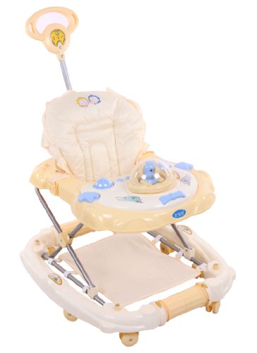 Baby Bucket Musical Baby Walker Cum Rocker With Toy Beige Elephant RS.3750 (50.00% Off) - Amazon