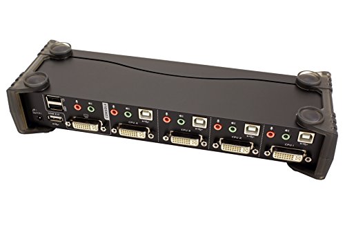 Aten CubiQ CS1784A 4-fach KVM Umschalter (DVI, USB 2.0, 2.1 Audio) - 3