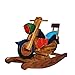 Produktbild qwdf Hölzernes Motorrad Schaukelstuhl für Kinder Trojanisches Holz Kinderschaukelpferd Wiegen Spielzeug Geschenk