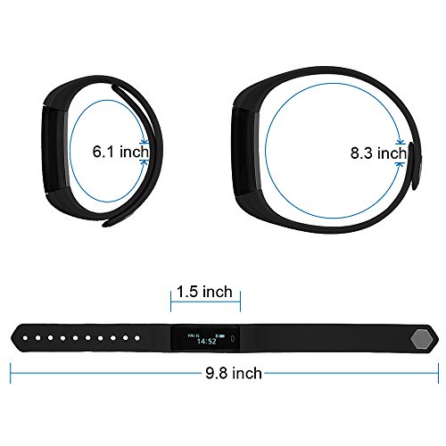 Smart Watch, I5 Plus Smart Uhr Handy Uhr Mehr Intelligent Uhr Pedometer Kalorie Caluler Smartwatch Bluetooth 4.0 Für iOS 7 Oder Höher Version und Mehr Android 4.3 Oder Eine Höhere Version - 6