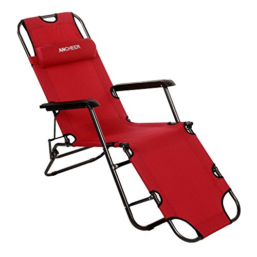Preisvergleich Produktbild Teamyy Klappliege Klappbett Sonnenliege Relaxliege Poolliege Liegestuhl Strandliege Gartenliege Feldbett 178 CM