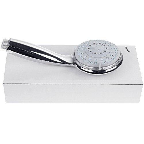 Rovtop Duschkopf Handbrause mit Antikalk-Funktion 4 Strahlarten verchromte - 5