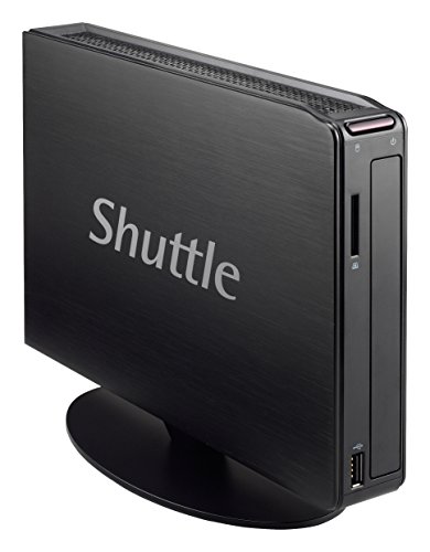 SHUTTLE Barebone XPC slim XS35V5 Pro Celeron N3050 1X DDR3L 1333 1XSATA/SSD ODD HD GPU Cardreader VGA HDMI DP USB2/3 1xRJ45 schwarz