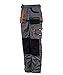 Produktbild Stenso des-Emerton® - Herren Arbeitshose Bundhose/Cargohose - Grau/Schwarz/Orange EU54