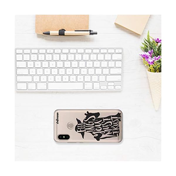dakanna Funda para Xiaomi Mi A2 Lite - Redmi 6 Pro | Frase motivación Feelings You Must Trust | Carcasa de Gel Silicona Flexible | Fondo Transparente - Imagen 5