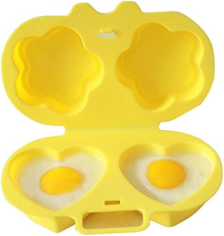 Silicone Egg Bites Mold For Instant Pot Kitchen Tool Accessories - Flower & Heart Shape - Egg Cooker & Egg Poacher For Instant Pot Pressure Cooker/ Microwave ,Reusable(Yellow)