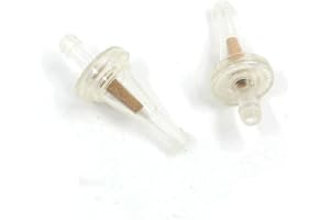 HURI Pack of 2x Inline Fuel Filter Small Plastic Motorcycle Scooter Petrol 6mm ID Pipe