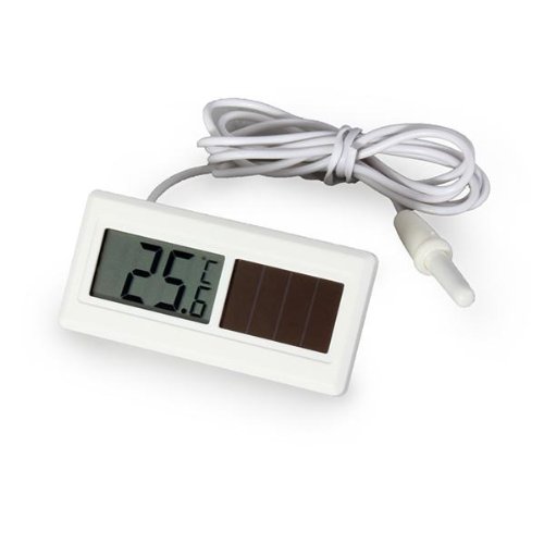 Solar Digital Innen Thermometer Kombigerät Temperatur Messgerät