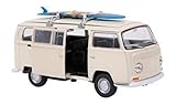 vw t2 bus camper mieten Größe: 11cm x 5cm x 6cm Small Foot Company - Im Karton Automodell 1972 T2 VW Camper Bus Spielzeug Hippie Surfen Geteilte Windschutzscheibe